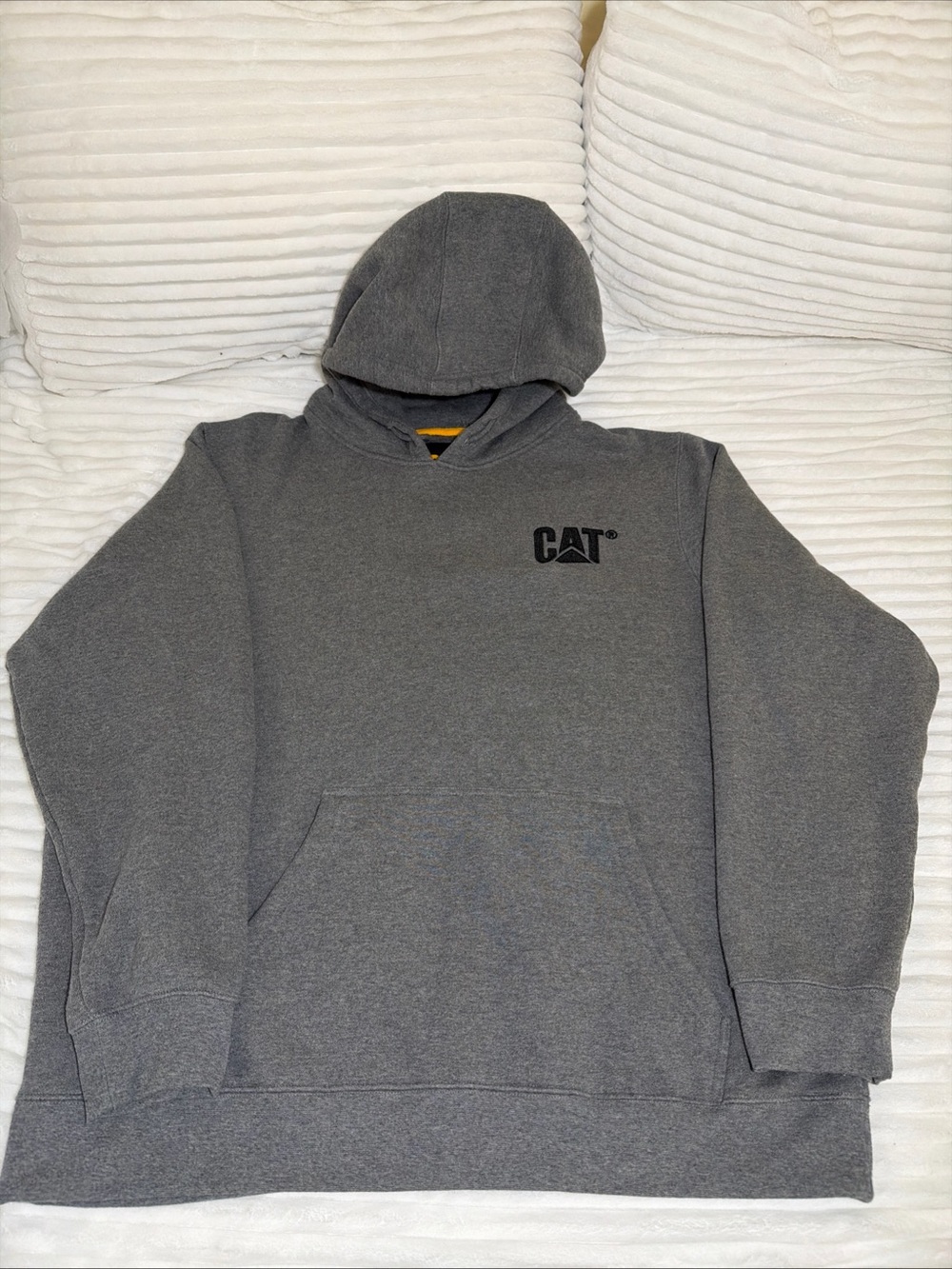 Caterpillar Grey Pullover Hoodie XXL